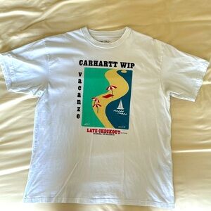 Carhartt WIP white vacation summer tee - men’s L